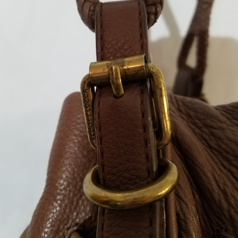 Elliott Lucca Brown Leather Hobo Bag - Picture 11 of 16